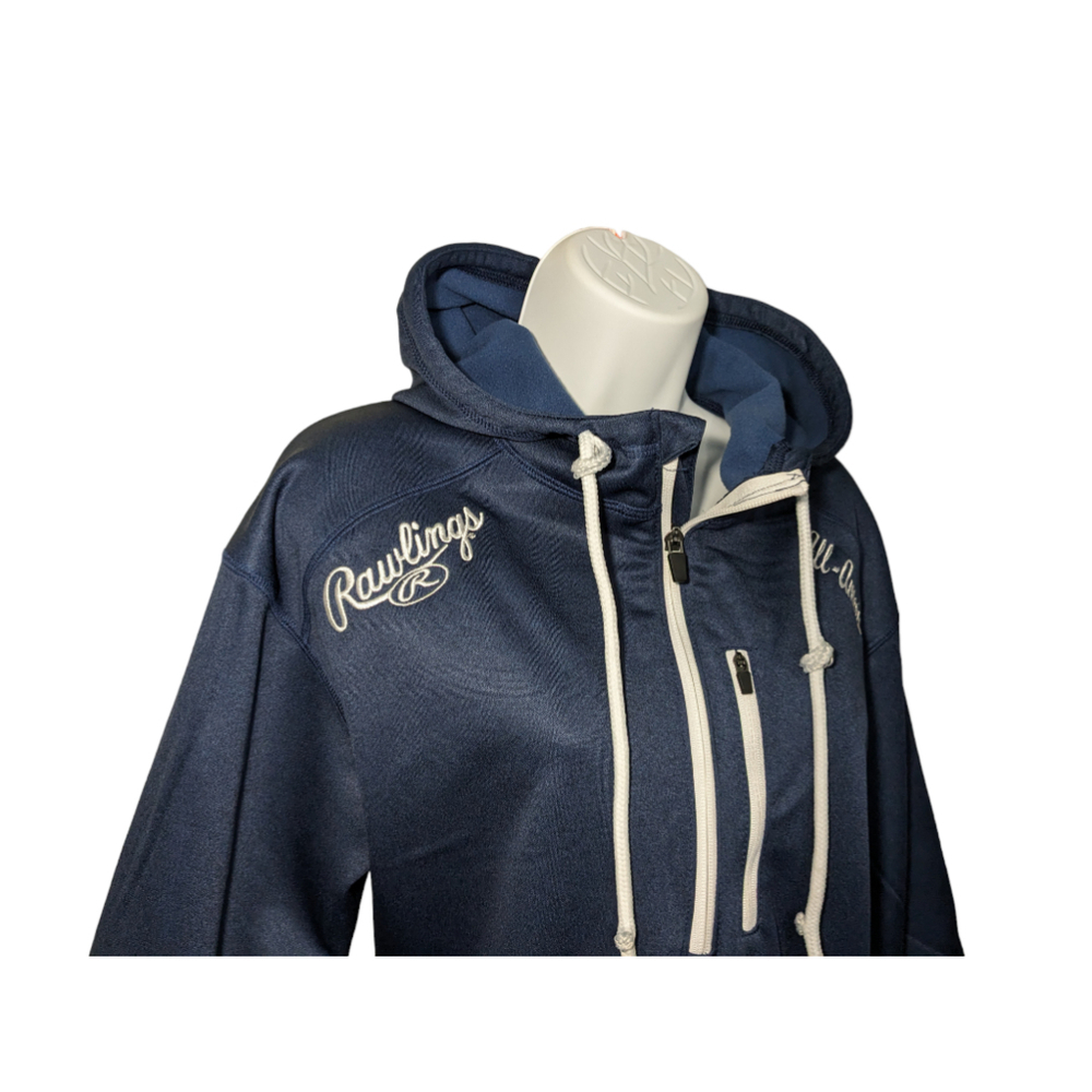 RAWLINGS Ohio State All American Hoodie Women's Small 3/4 Sleeves Zipper - Picture 3 of 6